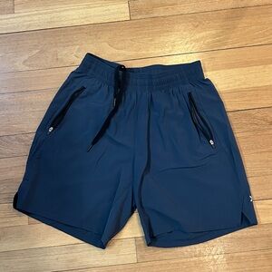 All in Motion Men's Navy Blue Hybrid Athletic Drawstring Shorts Sz: S p10